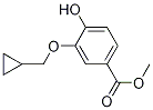 3-(环丙基甲氧基)-4-羟基苯甲酸甲酯结构式_848574-60-7结构式