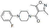 (3,5-二甲基-4-异噁唑基)[4-(2-氟苯基)-1-哌嗪基]-甲酮结构式_849183-31-9结构式