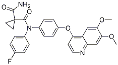 N-(4-(6,7-dimethoxyquinolin-4-yloxy)phenyl)-n-(4-fluorophenyl)cyclopropane-1,1-dicarboxamide Structure,849217-68-1Structure