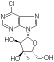 6-氯-9-(3-C-甲基-BETA-D-呋喃核糖基)-9H-嘌呤结构式_849241-91-4结构式