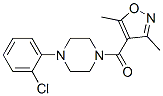 [4-(2-氯苯基)-1-哌嗪基](3,5-二甲基-4-异噁唑)-甲酮结构式_849478-04-2结构式