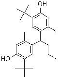 4,4-亚丁基双(6-叔丁基-3-甲基苯酚)结构式_85-60-9结构式