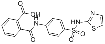 酞磺胺噻唑结构式_85-73-4结构式
