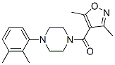 (3,5-二甲基-4-异噁唑基)[4-(2,3-二甲基苯基)-1-哌嗪基]-甲酮结构式_850183-33-4结构式
