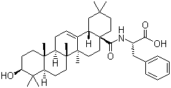 N-[(3beta)-3-羟基-28-氧代齐墩果-12-烯-28-基]-L-苯丙氨酸结构式_851475-44-0结构式
