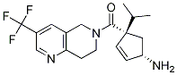 ((1S,4S)-4-氨基-1-异丙基-2-环戊烯)(3-(三氟甲基)-7,8-二氢-1,6-萘啶-6(5H)-基)甲酮结构式_851916-40-0结构式