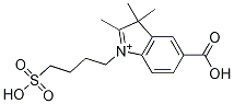 5-羧基-1-(4-磺基丁基)-2,3,3-三甲基-3H-吲哚鎓结构式_852818-04-3结构式