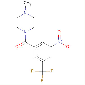 (3-硝基-5-(三氟甲基)苯基)-(4-甲基哌嗪-1-基)甲酮结构式_853296-95-4结构式