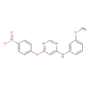 (3-甲氧基-苯基)-[6-(4-硝基-苯氧基)-嘧啶-4-基]-胺结构式_853298-72-3结构式