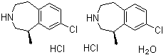 Lorcaserin hcl hemihydrate Structure,856681-05-5Structure