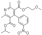 尼莫地平杂质A/二甲氧基-1-甲基乙基-2,6-二甲基-4-(3-硝基苯基)吡啶-3,5-二甲酸结构式_85677-93-6结构式