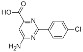 6-氨基-对氯苯基-嘧啶-4-羧酸结构式_858956-28-2结构式