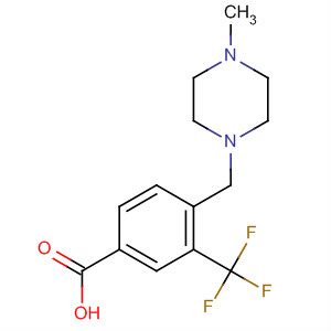 4-[(4-甲基-1-哌嗪)甲基]-3-(三氟甲基)-苯甲酸结构式_859282-11-4结构式