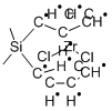 二甲基双(环戊二环烯基)硅基二氯化锆结构式_86050-32-0结构式