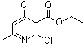 2,4-二氯-6-甲基-3-吡啶羧酸乙酯结构式_86129-63-7结构式