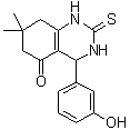 4-(3-Hydroxyphenyl)-7,7-dimethyl-2-thioxo-2,3,4,6,7,8-hexahydro-5(1h)-quinazolinone Structure,863774-58-7Structure