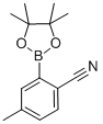 4-甲基-2-(4,4,5,5-四甲基-1,3,2-二噁硼烷-2-基)-苯甲腈结构式_863868-22-8结构式