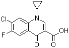 7-氯-6-氟-1-环丙基-1,4-二氢-4-氧-3-喹啉羧酸结构式_86393-33-1结构式
