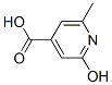 2-羟基-6-甲基吡啶-4-羧酸结构式_86454-13-9结构式