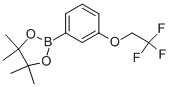 4,4,5,5-四甲基-2-[3-(2,2,2-三氟-乙氧基)-苯基]-[1,3,2]二噁硼烷结构式_864754-15-4结构式
