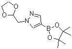 1-[1,3]二氧杂烷-2-甲基-4-(4,4,5,5-四甲基-[1,3,2]二噁硼烷-2-基)-1H-吡唑结构式_864754-17-6结构式