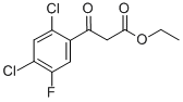 2,4-二氯-5-氟苯甲酰基乙酸乙酯结构式_86483-51-4结构式