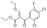 2-(2,4-二氯-5-氟苯甲酰基)-3-乙氧基丙烯酸乙酯结构式_86483-52-5结构式