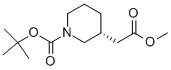 (3R)-1-[(1,1-二甲基乙氧基)羰基]-3-哌啶乙酸甲酯结构式_865157-02-4结构式