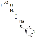 5-(1,2,3-噻二唑基)硫钠二水物结构式_865854-97-3结构式