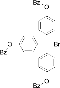 4,4,4-三(苄氧基苯基)甲基溴结构式_86610-66-4结构式