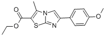 6-(4-甲氧基苯基)-3-甲基咪唑并[2,1-b][1,3]噻唑-2-羧酸乙酯结构式_866135-85-5结构式