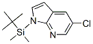 5-氯-1-[(1,1-二甲基乙基)二甲基硅酯]-1H-吡咯并[2,3-b]吡啶结构式_866546-08-9结构式