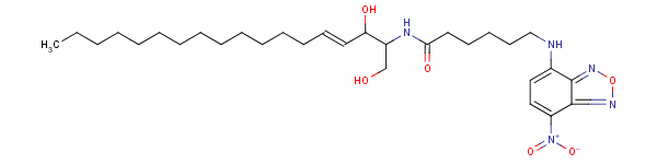 C6-NBD-神经酰胺结构式_86701-10-2结构式