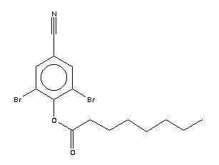 辛酰溴苯腈结构式_86702-80-9结构式