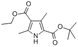 3,5-二甲基-1-氢-吡咯-2-羧酸叔丁酯-4-羧酸乙酯结构式_86770-31-2结构式
