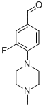 3-氟-4-(4-甲基-1-哌嗪)苯甲醛结构式_868770-03-0结构式