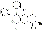 (3S,5S,6R)-3-[(3S)-4-溴-3-羟基丁基]-2-氧代-5,6-二苯基-4-吗啉羧酸叔丁酯结构式_869111-54-6结构式