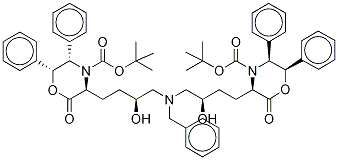 (3S,3s,5s,5s,6r,6r)3,3-[[(苯基甲基)亚氨基]双[(3s)-3-羟基-4,1-丁烷二yl]]双[2-氧代-5,6-二苯基-4-吗啉羧酸双(叔丁基)酯结构式_869111-60-4结构式