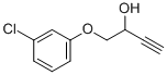 1-(3-氯苯氧基)-3-丁炔-2-醇结构式_86912-84-7结构式