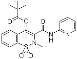 吡罗昔康特戊酸酯结构式_87027-09-6结构式