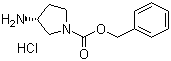 (R)-1-Cbz-3-氨基吡咯烷盐酸盐结构式_870621-17-3结构式