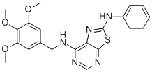 N2-苯基-n7-(3,4,5-三甲氧基苄基)噻唑并[5,4-d]嘧啶-2,7-二胺结构式_871266-77-2结构式