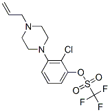 3-(4-烯丙基哌嗪-1-基)-2-氯苯基 三氟甲烷磺酸盐结构式_871356-25-1结构式
