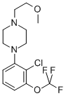 1-[2-氯-3-(三氟甲氧基)苯基]-4-(2-甲氧基乙基)-哌嗪结构式_871357-03-8结构式