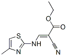 2-氰基-3-(4-甲基噻唑-2-氨基)-丙烯酸乙酯结构式_871926-00-0结构式