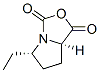 (5s-顺式)-(9ci)-5-乙基四氢-1H,3h-吡咯并[1,2-c]噁唑-1,3-二酮结构式_87251-01-2结构式