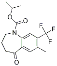 7-甲基-5-氧代-8-(三氟甲基)-2,3,4,5-四氢-1H-苯并[b]氮杂卓-1-羧酸异丙酯结构式_872624-57-2结构式