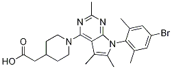 2-(1-(7-(4-溴-2,6-二甲基苯基)-2,5,6-三甲基-7h-吡咯并[2,3-d]嘧啶-4-基)哌啶-4-基)乙酸结构式_872865-11-7结构式