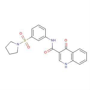 4-氧代-n-(3-吡咯烷-1-基磺酰基苯基)-1H-喹啉-3-羧酰胺结构式_873050-41-0结构式