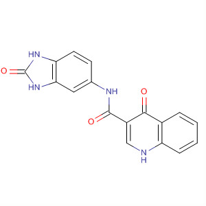 4-氧代-n-(2-氧代-1,3-二氢苯并咪唑-5-基)-1H-喹啉-3-羧酰胺结构式_873050-81-8结构式